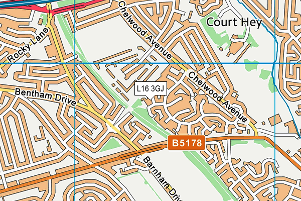 L16 3GJ map - OS VectorMap District (Ordnance Survey)