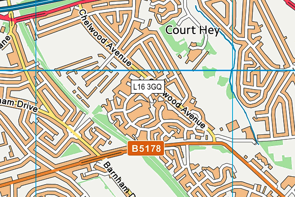 L16 3GQ map - OS VectorMap District (Ordnance Survey)