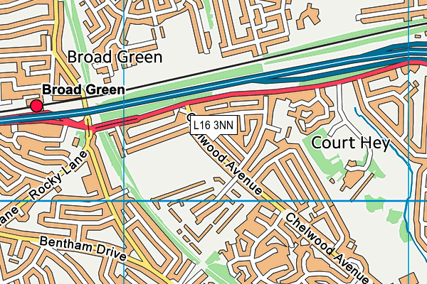 L16 3NN map - OS VectorMap District (Ordnance Survey)