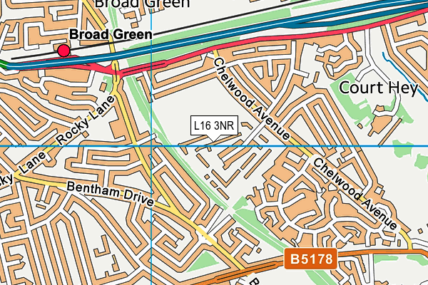L16 3NR map - OS VectorMap District (Ordnance Survey)