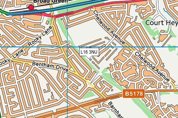 L16 3NU map - OS VectorMap District (Ordnance Survey)