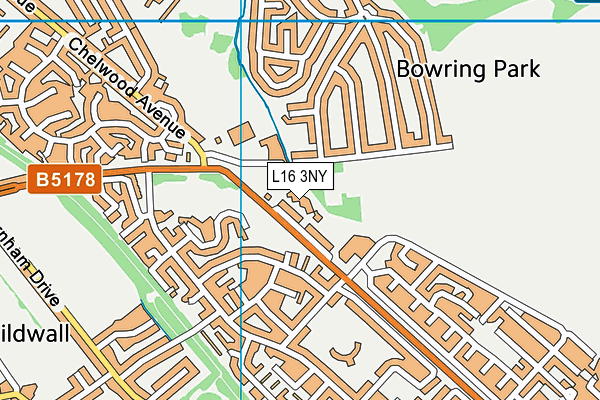 L16 3NY map - OS VectorMap District (Ordnance Survey)