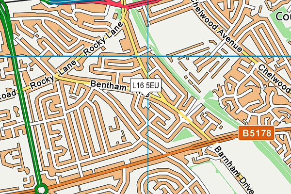L16 5EU map - OS VectorMap District (Ordnance Survey)