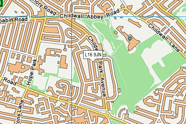 L16 9JN map - OS VectorMap District (Ordnance Survey)