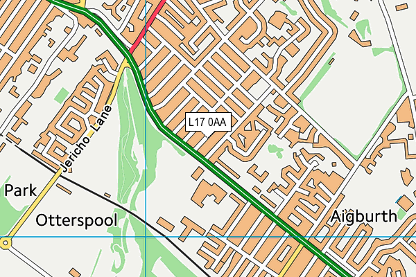 L17 0AA map - OS VectorMap District (Ordnance Survey)