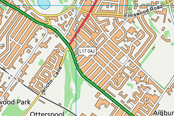 L17 0AJ map - OS VectorMap District (Ordnance Survey)