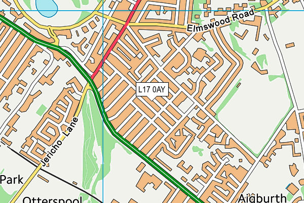 L17 0AY map - OS VectorMap District (Ordnance Survey)