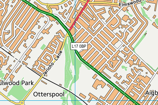 L17 0BP map - OS VectorMap District (Ordnance Survey)