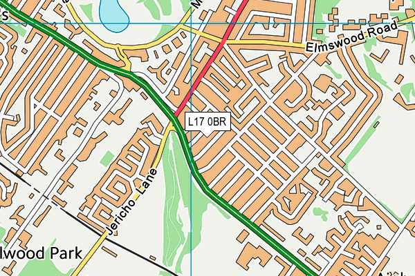 L17 0BR map - OS VectorMap District (Ordnance Survey)