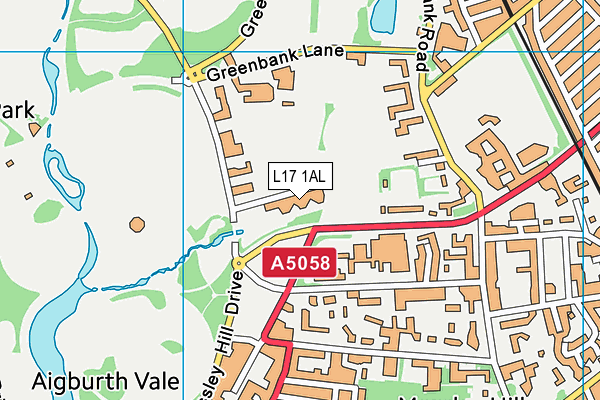 L17 1AL map - OS VectorMap District (Ordnance Survey)