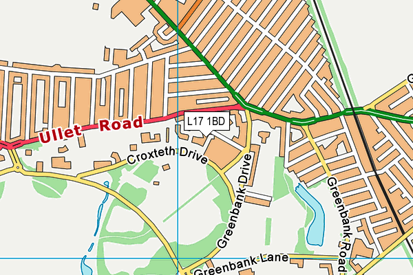 L17 1BD map - OS VectorMap District (Ordnance Survey)