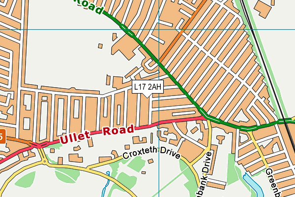 L17 2AH map - OS VectorMap District (Ordnance Survey)