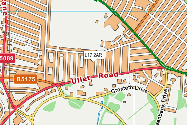 L17 2AR map - OS VectorMap District (Ordnance Survey)