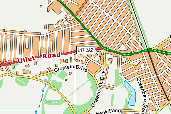 L17 2AZ map - OS VectorMap District (Ordnance Survey)