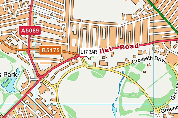 L17 3AR map - OS VectorMap District (Ordnance Survey)