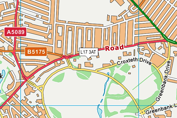 L17 3AT map - OS VectorMap District (Ordnance Survey)