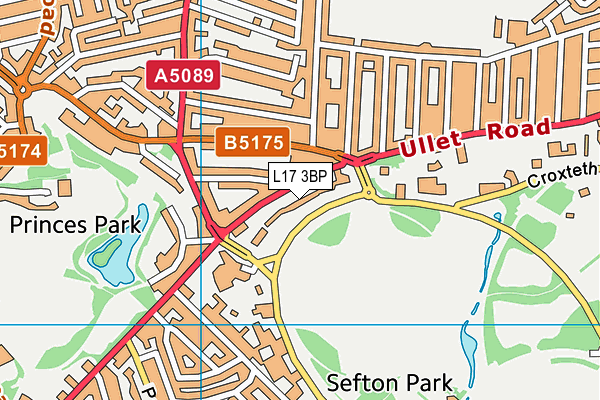 L17 3BP map - OS VectorMap District (Ordnance Survey)