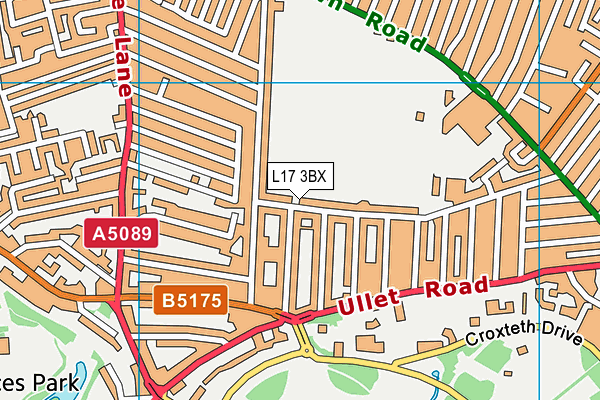 L17 3BX map - OS VectorMap District (Ordnance Survey)