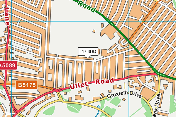 L17 3DQ map - OS VectorMap District (Ordnance Survey)