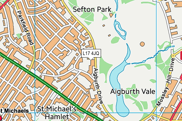 L17 4JQ map - OS VectorMap District (Ordnance Survey)