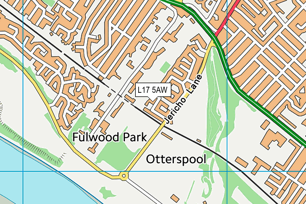 L17 5AW map - OS VectorMap District (Ordnance Survey)