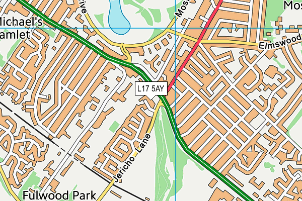 L17 5AY map - OS VectorMap District (Ordnance Survey)