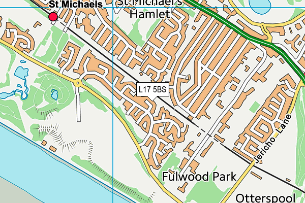 L17 5BS map - OS VectorMap District (Ordnance Survey)