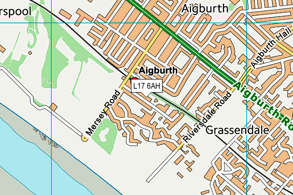 L17 6AH map - OS VectorMap District (Ordnance Survey)