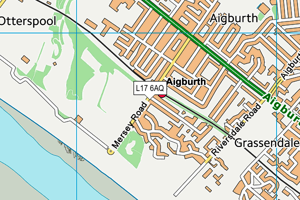 L17 6AQ map - OS VectorMap District (Ordnance Survey)