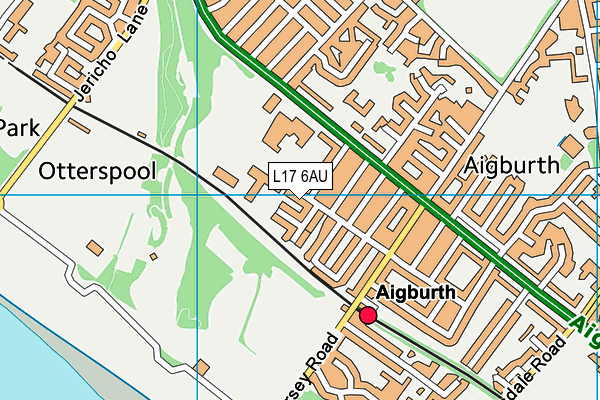 Palmerston School map (L17 6AU) - OS VectorMap District (Ordnance Survey)