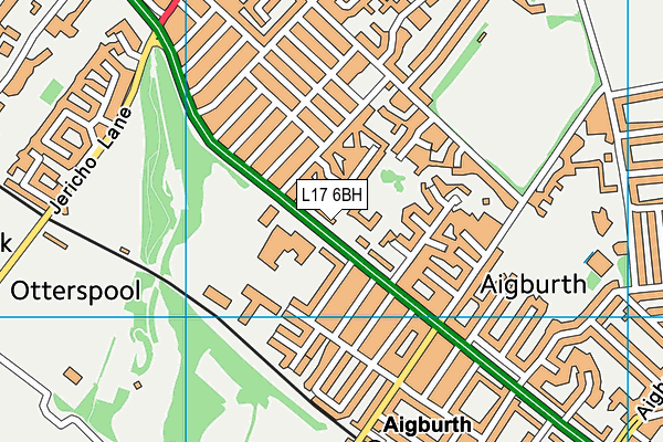 Sudley Junior School map (L17 6BH) - OS VectorMap District (Ordnance Survey)