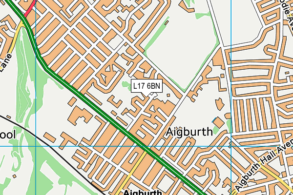 L17 6BN map - OS VectorMap District (Ordnance Survey)