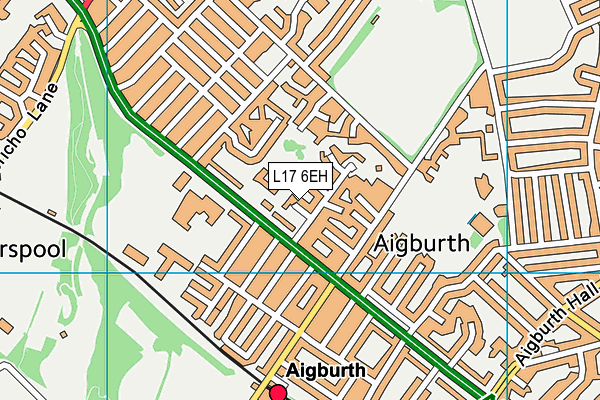 L17 6EH map - OS VectorMap District (Ordnance Survey)