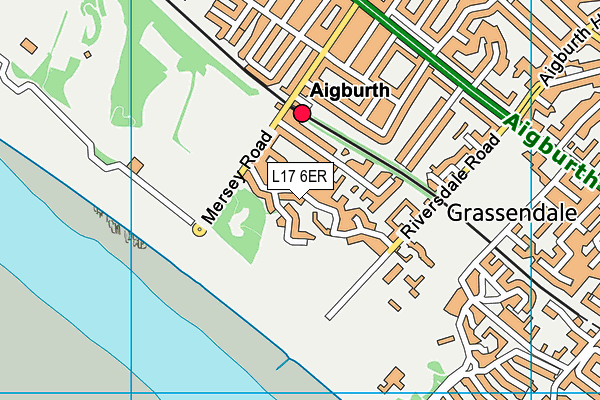 L17 6ER map - OS VectorMap District (Ordnance Survey)
