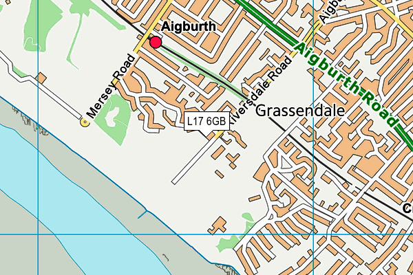 L17 6GB map - OS VectorMap District (Ordnance Survey)