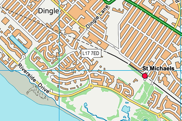 L17 7ED map - OS VectorMap District (Ordnance Survey)