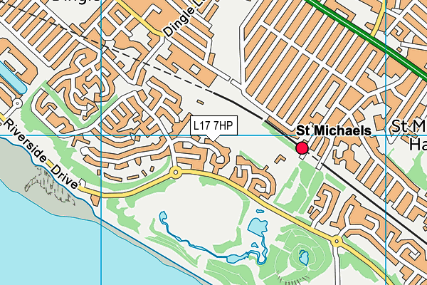 L17 7HP map - OS VectorMap District (Ordnance Survey)