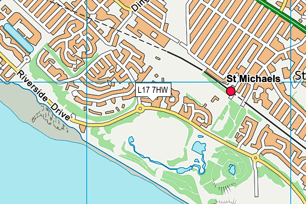 L17 7HW map - OS VectorMap District (Ordnance Survey)
