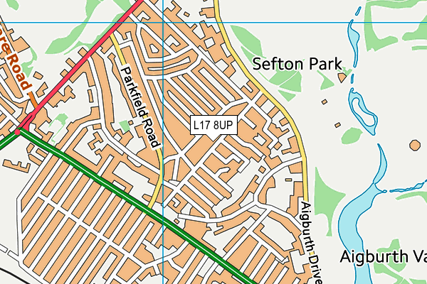 L17 8UP map - OS VectorMap District (Ordnance Survey)