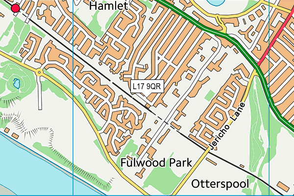 L17 9QR map - OS VectorMap District (Ordnance Survey)