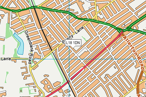 L18 1DN map - OS VectorMap District (Ordnance Survey)