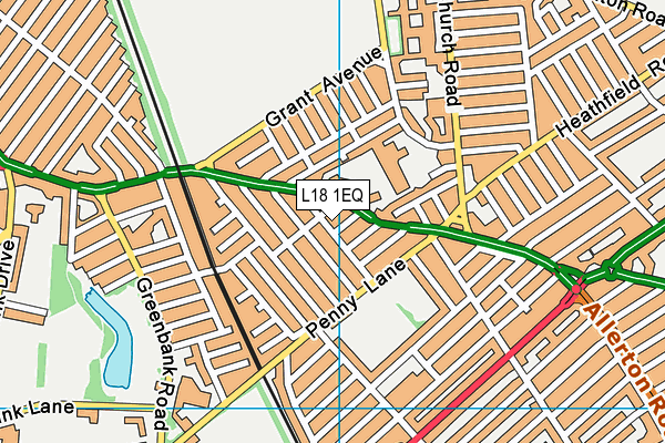 L18 1EQ map - OS VectorMap District (Ordnance Survey)