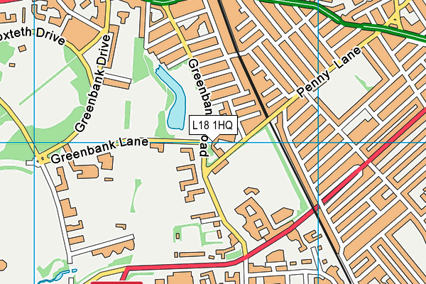 L18 1HQ map - OS VectorMap District (Ordnance Survey)