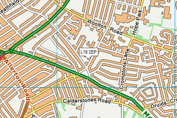 Our Lady's Bishop Eton Catholic Primary School map (L18 2EP) - OS VectorMap District (Ordnance Survey)
