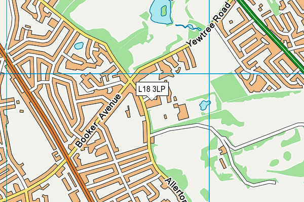 L18 3LP map - OS VectorMap District (Ordnance Survey)