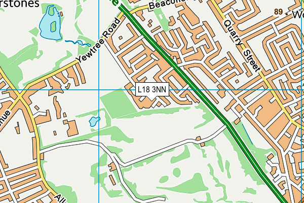 L18 3NN map - OS VectorMap District (Ordnance Survey)
