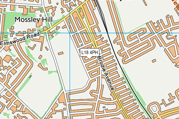 L18 4PH map - OS VectorMap District (Ordnance Survey)
