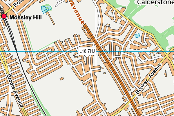 L18 7HJ map - OS VectorMap District (Ordnance Survey)