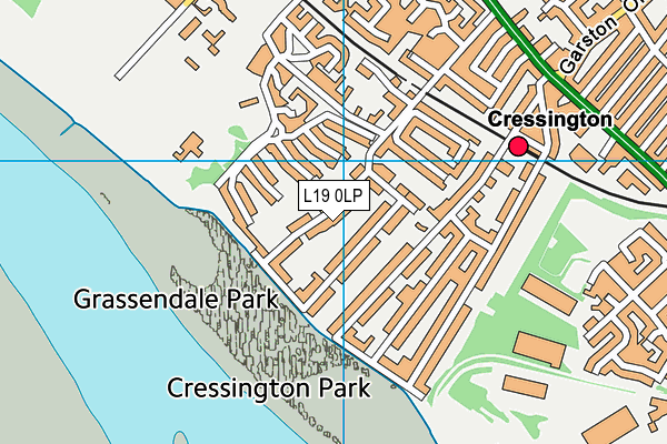 L19 0LP map - OS VectorMap District (Ordnance Survey)