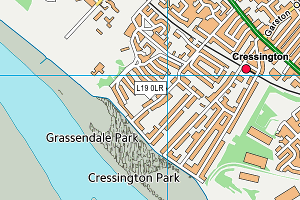 L19 0LR map - OS VectorMap District (Ordnance Survey)